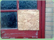boarded up Stevenage